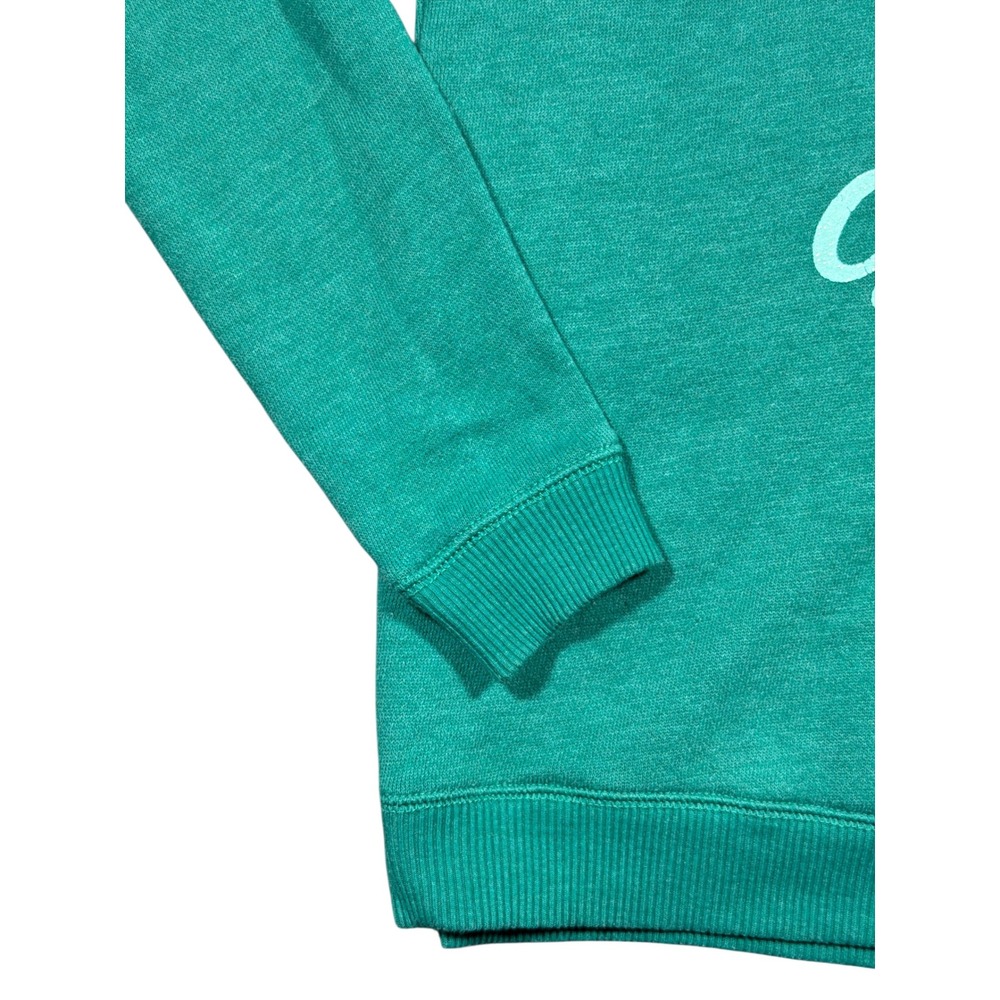 American Eagle‎ Outfitters Green Pullover Sweatshirt Women's XS Logo Crew Fleece - Picture 6 of 8
